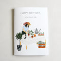Greeting card -  Happy Birthday, you plant girl