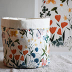 Storage basket - Butterflies and flowers - listliving