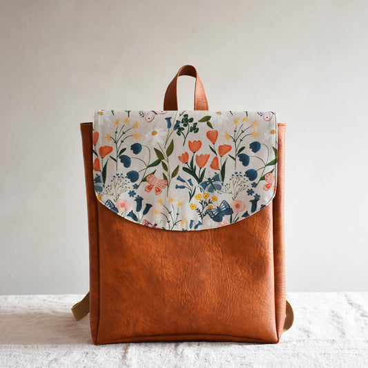 Backpack - Butterflies and flowers - listliving