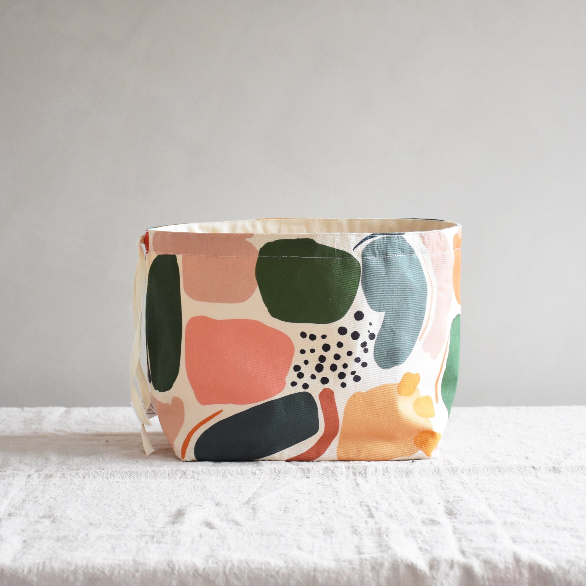 Canvas storage basket - Abstract landscape - listliving