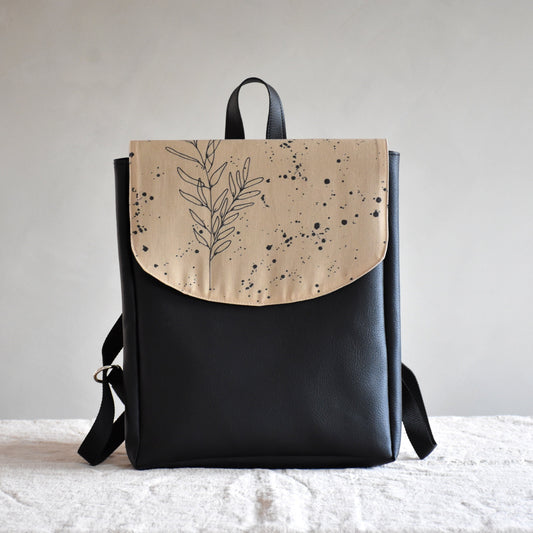 Backpack - Botanical line and ink