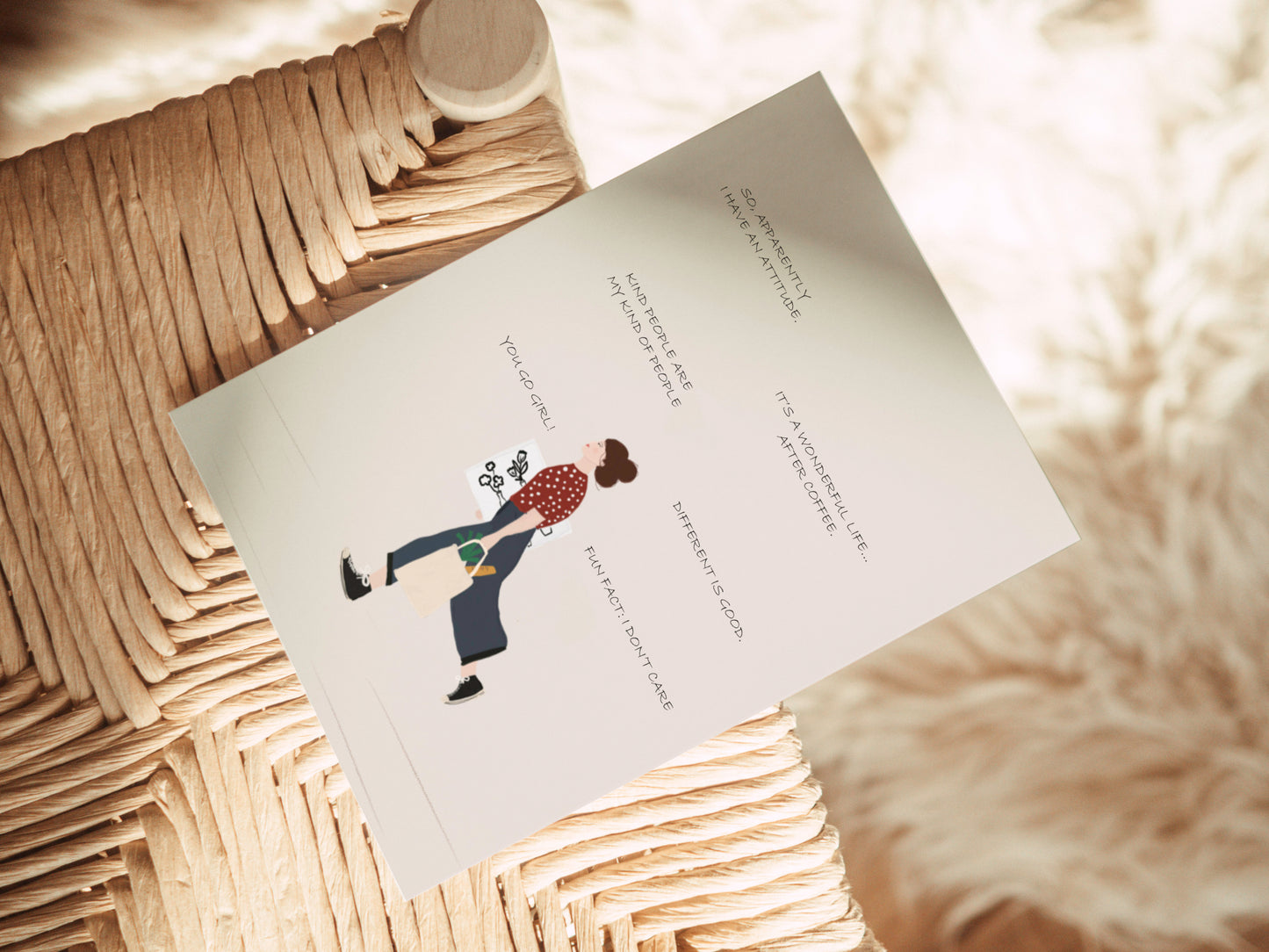 Greeting card -  You go girl!